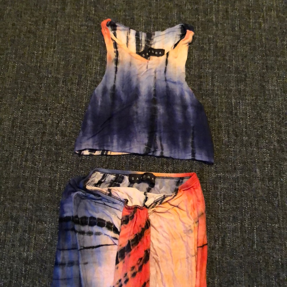 SABORA Women’s Two Piece Tie-Dyed Tank/Maxi